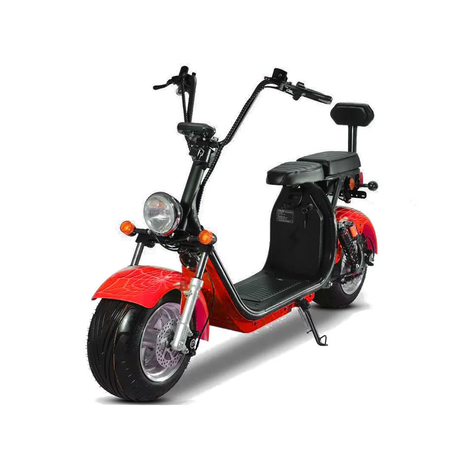 CRONY High Speed Harley+LI-ion battery+BT+double seat 2 wheel Electric Motorcycle Red Spider - Image 2
