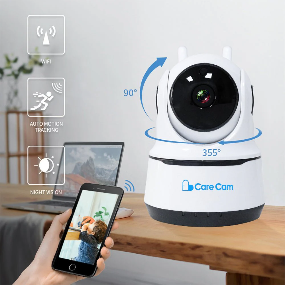 CRONY NIP-26 1080p WiFi Home Smart Camera, Indoor Security Surveillance with Night Vision, Monitor with iOS, Android App, Compatible with Google Home - Image 6