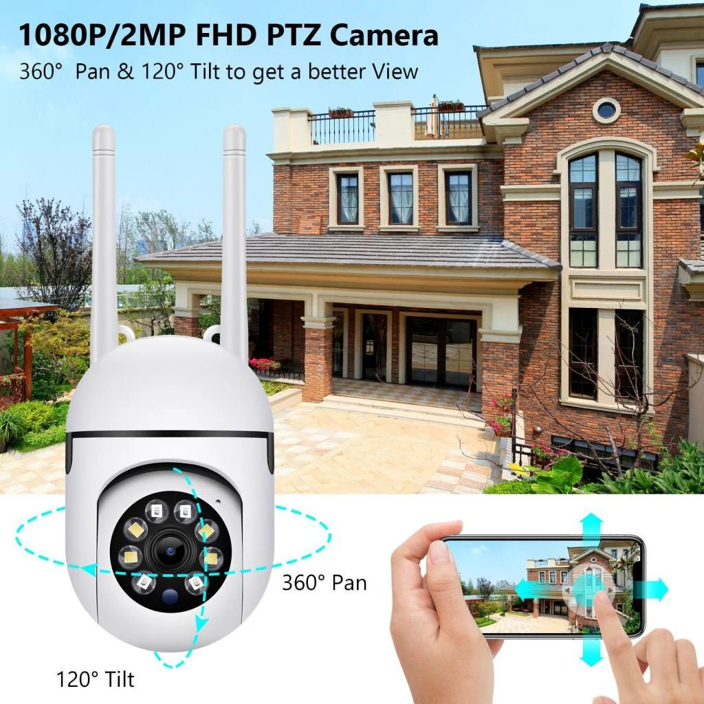 NIP-27 V380 APP 1080P Full color Wireless Camera HD IP Wireless CCTV Camera Waterproof Outdoor WiFi CCTV Security Cameras - Image 4