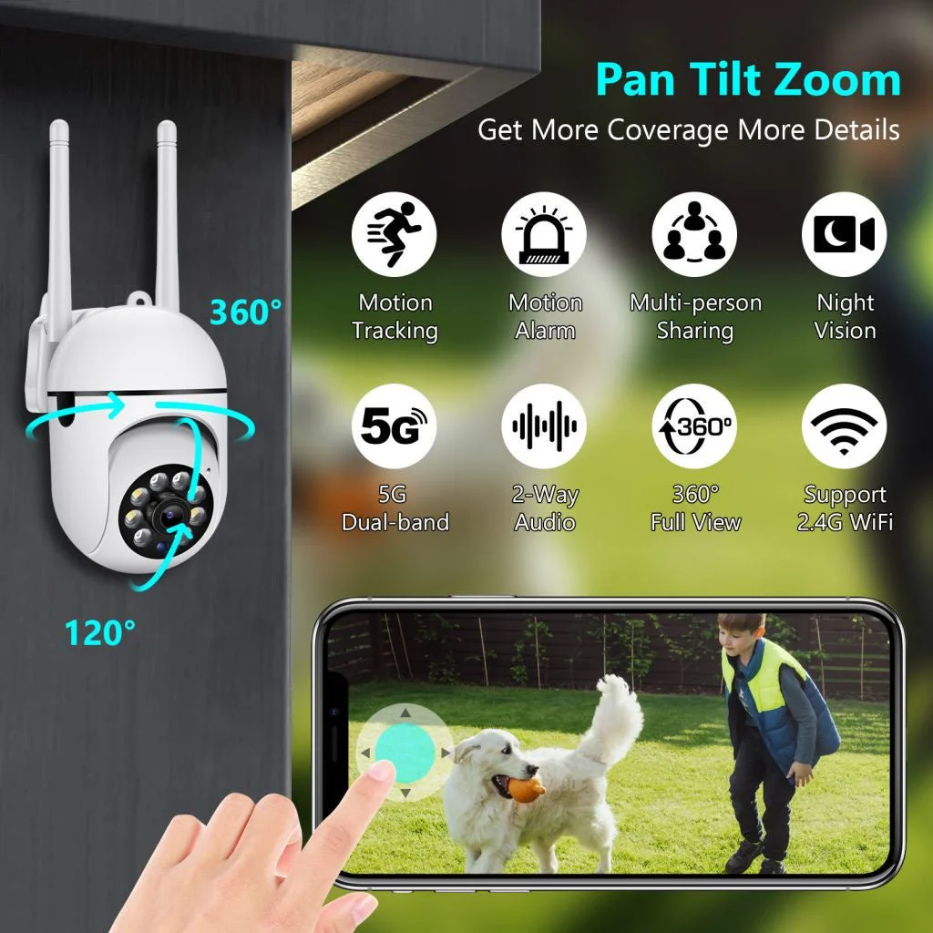 NIP-27 V380 APP 1080P Full color Wireless Camera HD IP Wireless CCTV Camera Waterproof Outdoor WiFi CCTV Security Cameras - Image 5