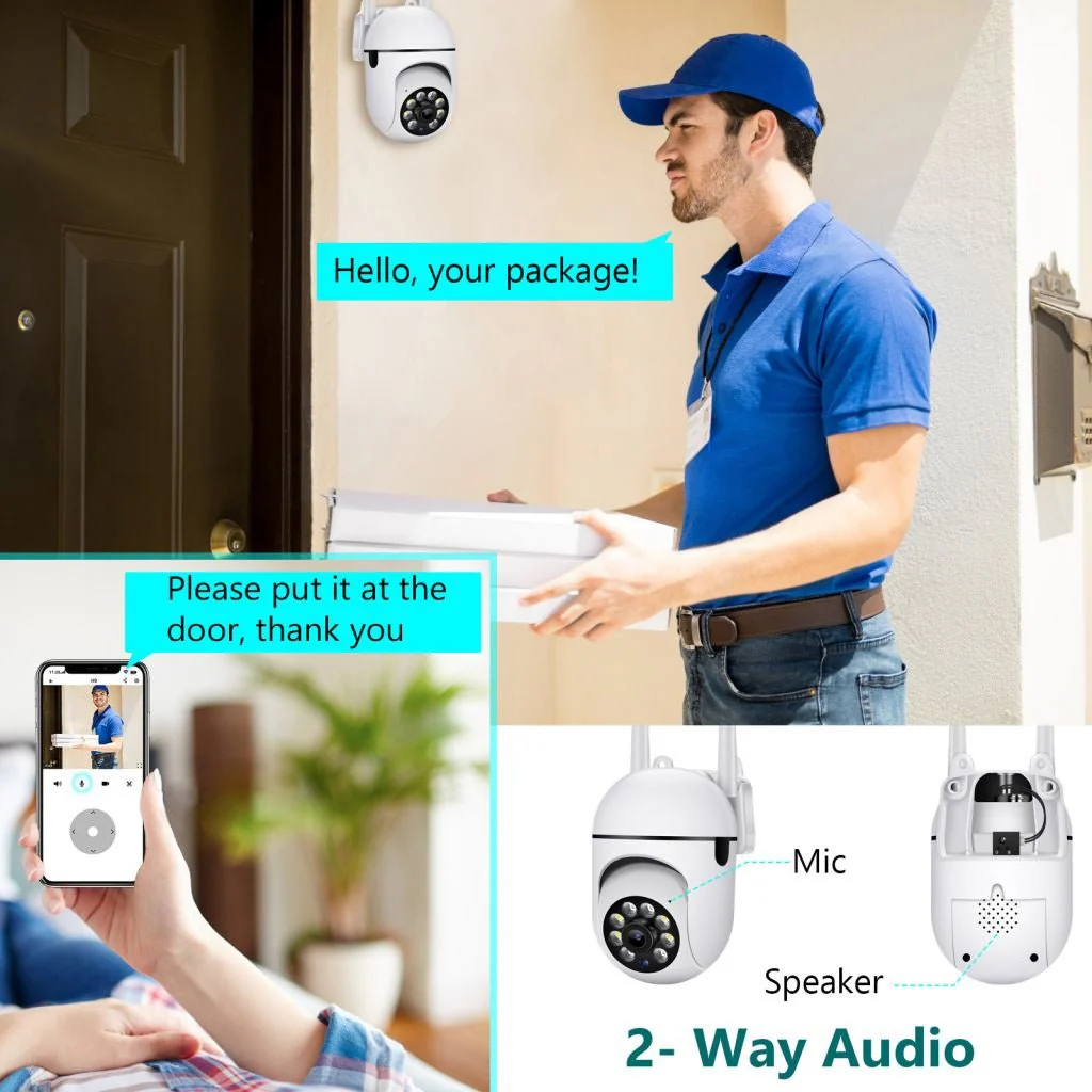 NIP-27 V380 APP 1080P Full color Wireless Camera HD IP Wireless CCTV Camera Waterproof Outdoor WiFi CCTV Security Cameras - Image 6