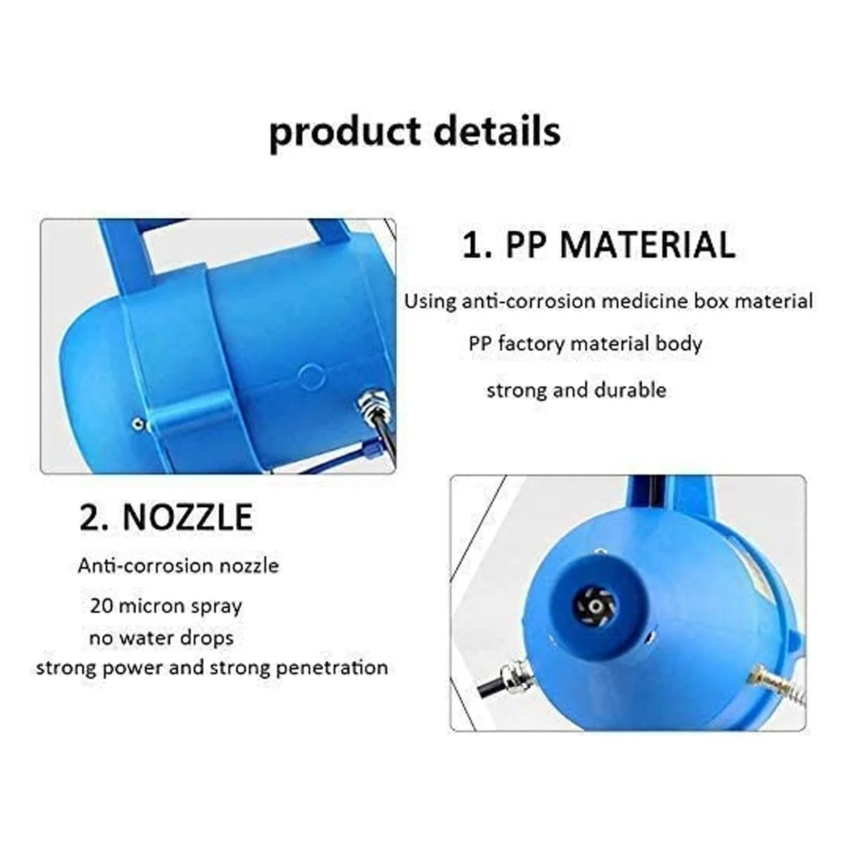 CRONY 4.5 Ltr Portable Electric Sprayer, Ultra-Low Capacity Atomizer, for Farm, Hotel, School - Image 6