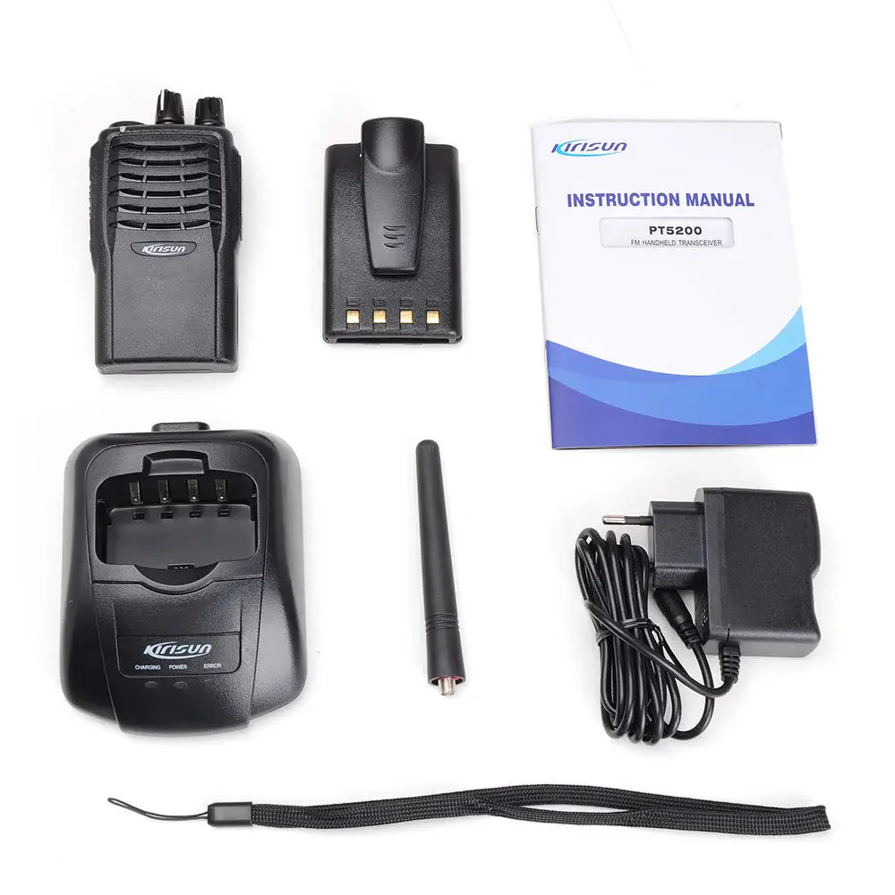 PT5200 UHF walkie-talkie Two Way Radio Digital Intercom Two Way Radio Walkie Talkie Talk Range 4-10km - Image 3
