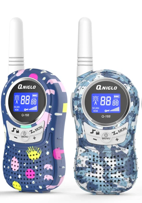 Crony The Q168 Plus Mini Walkie Talkie is a lightweight, portable communication device designed especially for children aged 3–8 years. - Image 5
