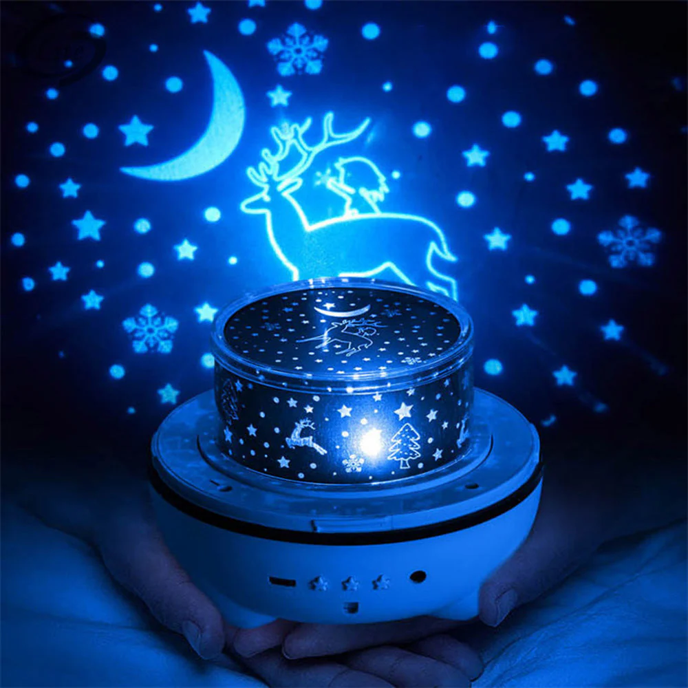 rabbit 6 kinds of pattern light Starry Sky Luminous Projection Nebula Music - Image 10