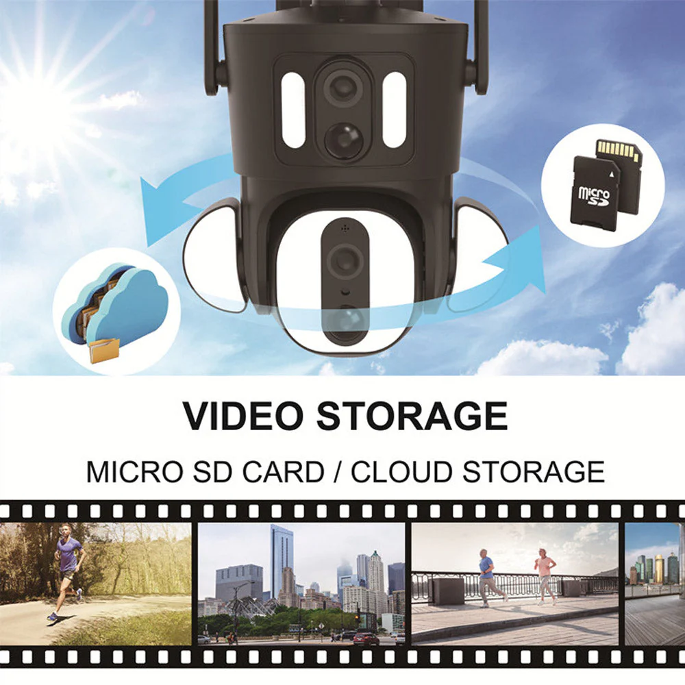 RBX-SD320 4G-4K-8MP RBX-SD320 WIFI-4K-8MP Solar Dual Linkage Battery PT Camera Built in Battery Outdoor Auto Human Tracking Solar Dual lens Camera - Image 15