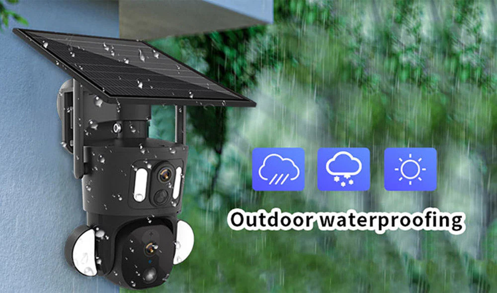 RBX-SD320 4G-4K-8MP RBX-SD320 WIFI-4K-8MP Solar Dual Linkage Battery PT Camera Built in Battery Outdoor Auto Human Tracking Solar Dual lens Camera - Image 5