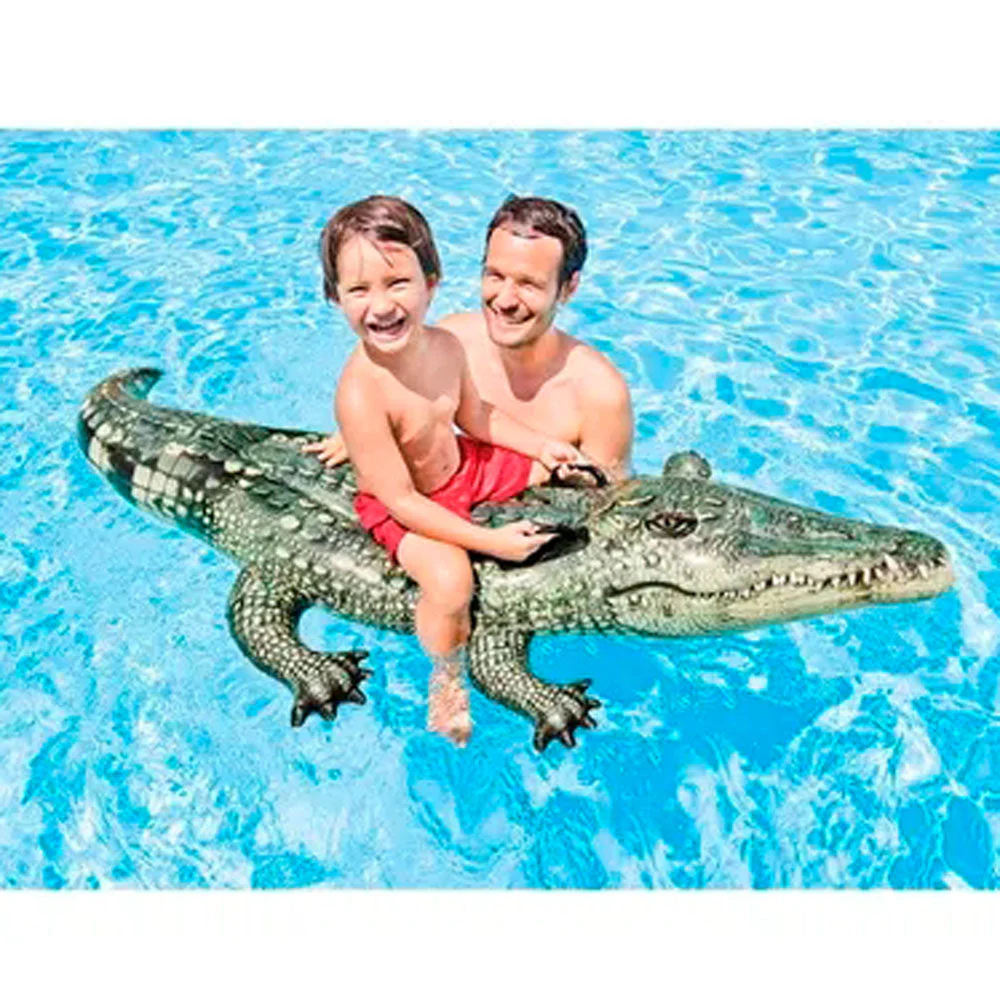 Realistic Gator Ride-On Pool Float 170 x 86cm TOYS - Image 3