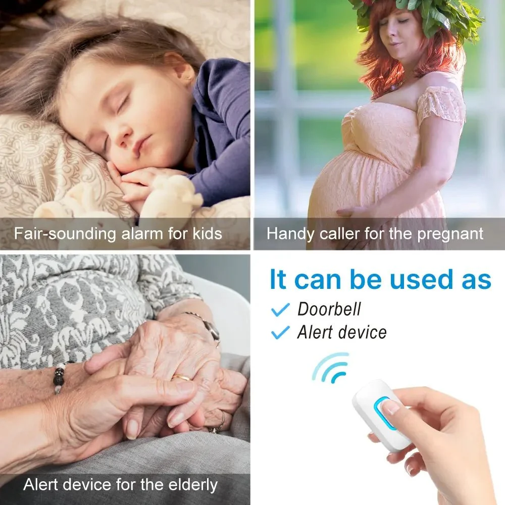 RL-3995 doorbell Battery-powered wireless doorbell with shining LED display Door bell - Image 13
