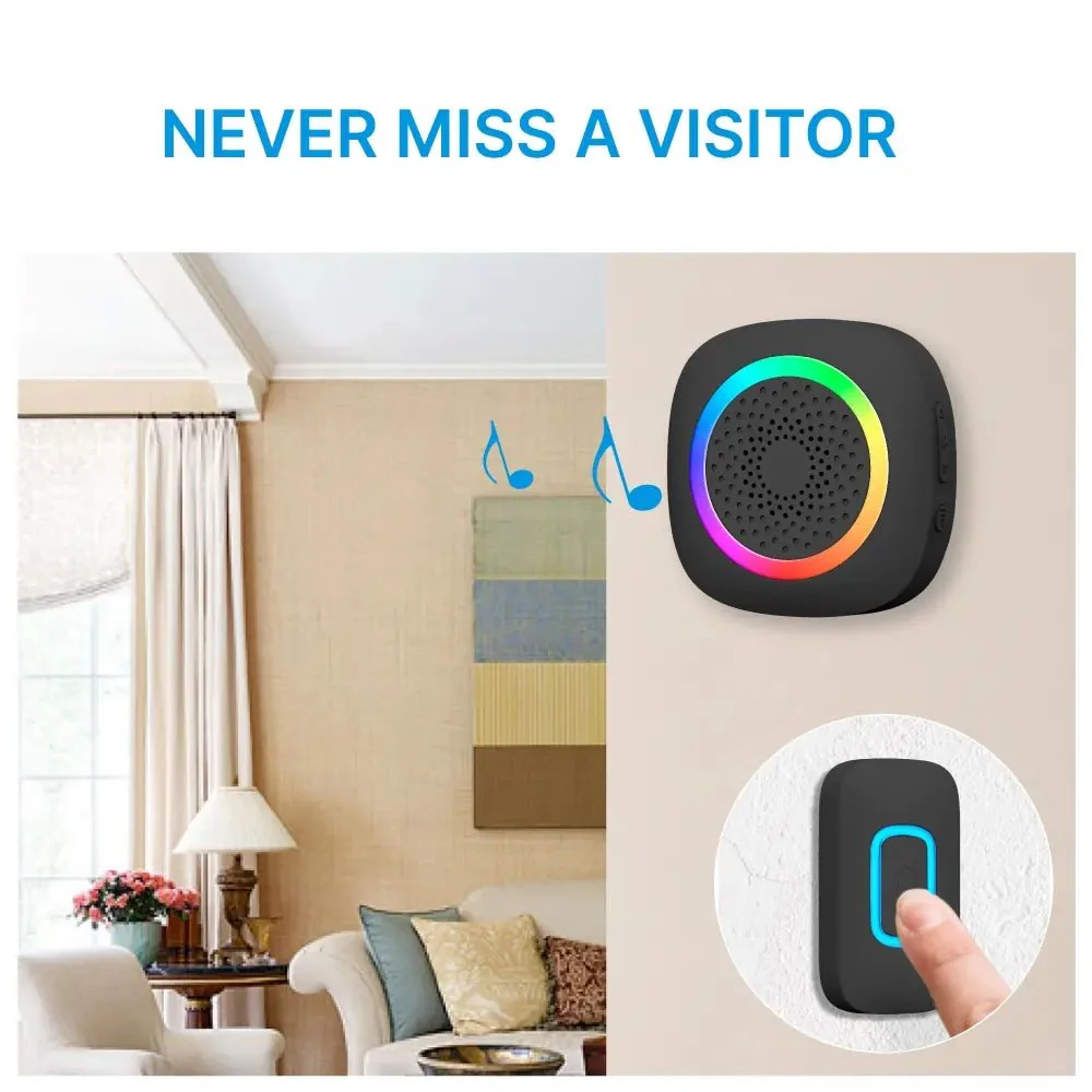 RL-3995 doorbell Battery-powered wireless doorbell with shining LED display Door bell - Image 6