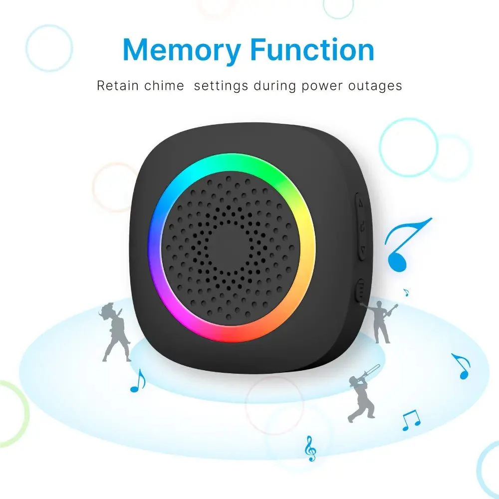 RL-3995 doorbell Battery-powered wireless doorbell with shining LED display Door bell - Image 8