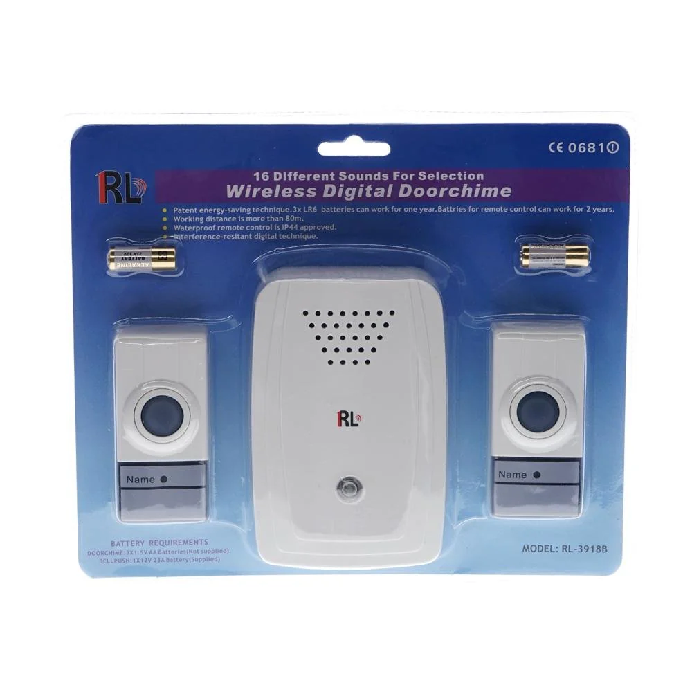 RL-3918B Wireless Digital Doorchime Loudly and Clear Voice Easy to Install