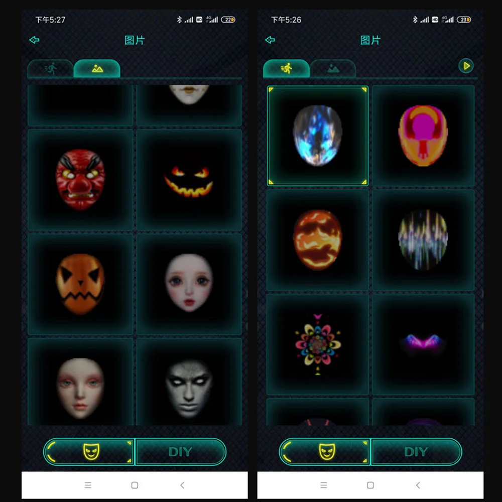 Crony Shining App cosplay Mask With Bluetooth App Party Face Changing Led Display Mask For Party - Image 12