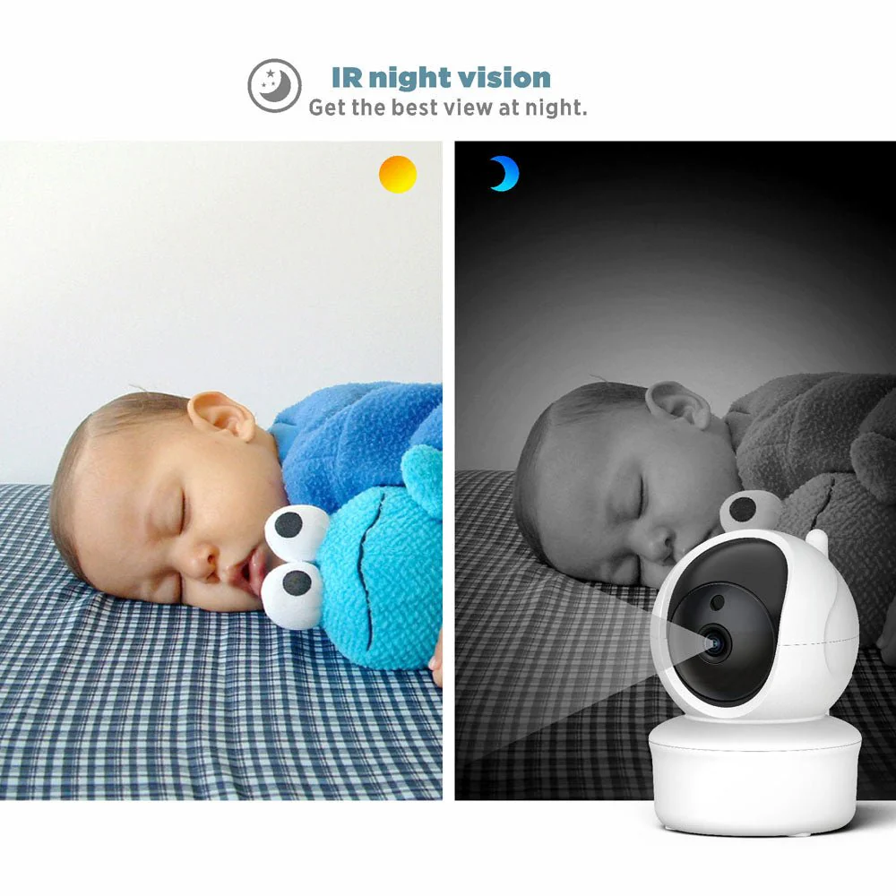 SM650 5inch TFT LCD Baby Monitor 5" Large Screen Baby Monitor Night Vision Two Way Audio Phone Baby Monitor Wireless - Image 2