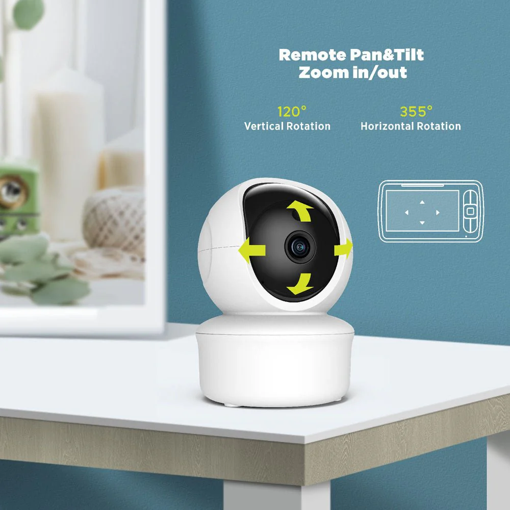 SM650 5inch TFT LCD Baby Monitor 5" Large Screen Baby Monitor Night Vision Two Way Audio Phone Baby Monitor Wireless - Image 7