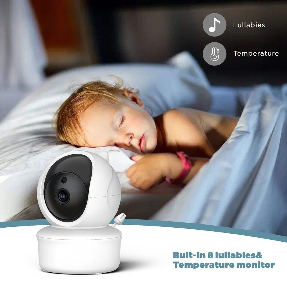 SM650 5inch TFT LCD Baby Monitor 5" Large Screen Baby Monitor Night Vision Two Way Audio Phone Baby Monitor Wireless - Image 8
