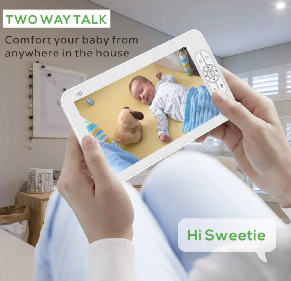 CRONY SM70PTZ 7inch HD LCD Baby Monitor Voice calls - Image 3