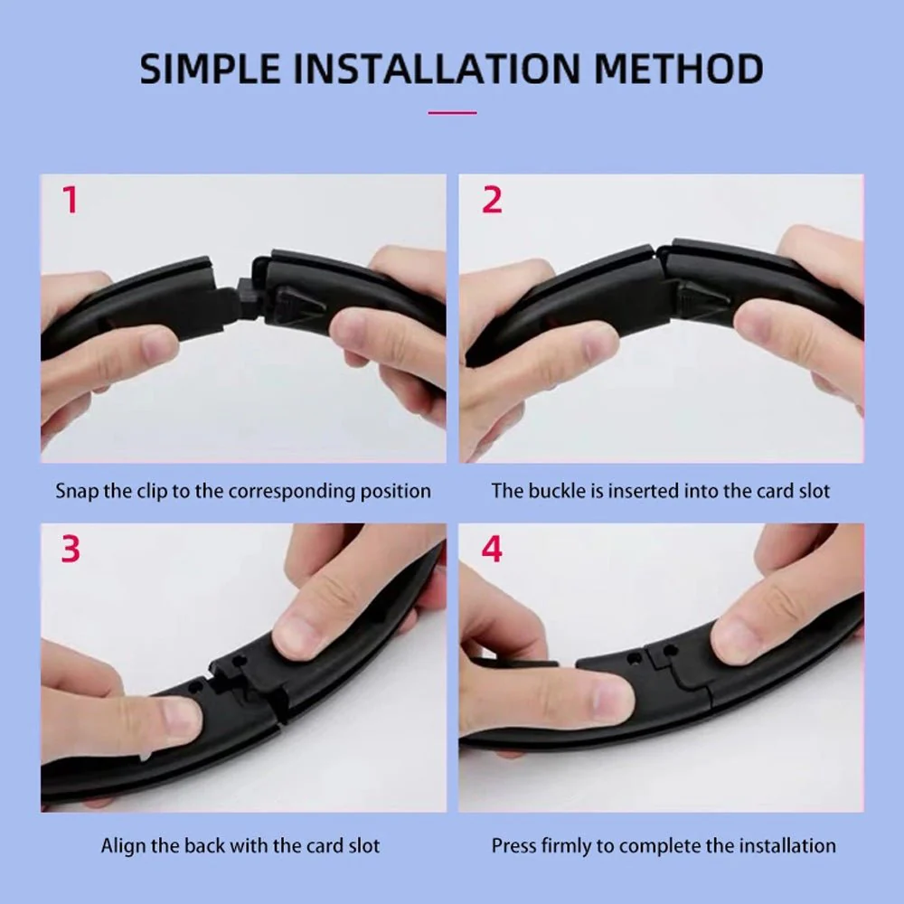 Smart Hula Hoop Auto-Spinning Hip Hula Hoop Exercise Lose Weight Detachable Sports Circle - Image 7