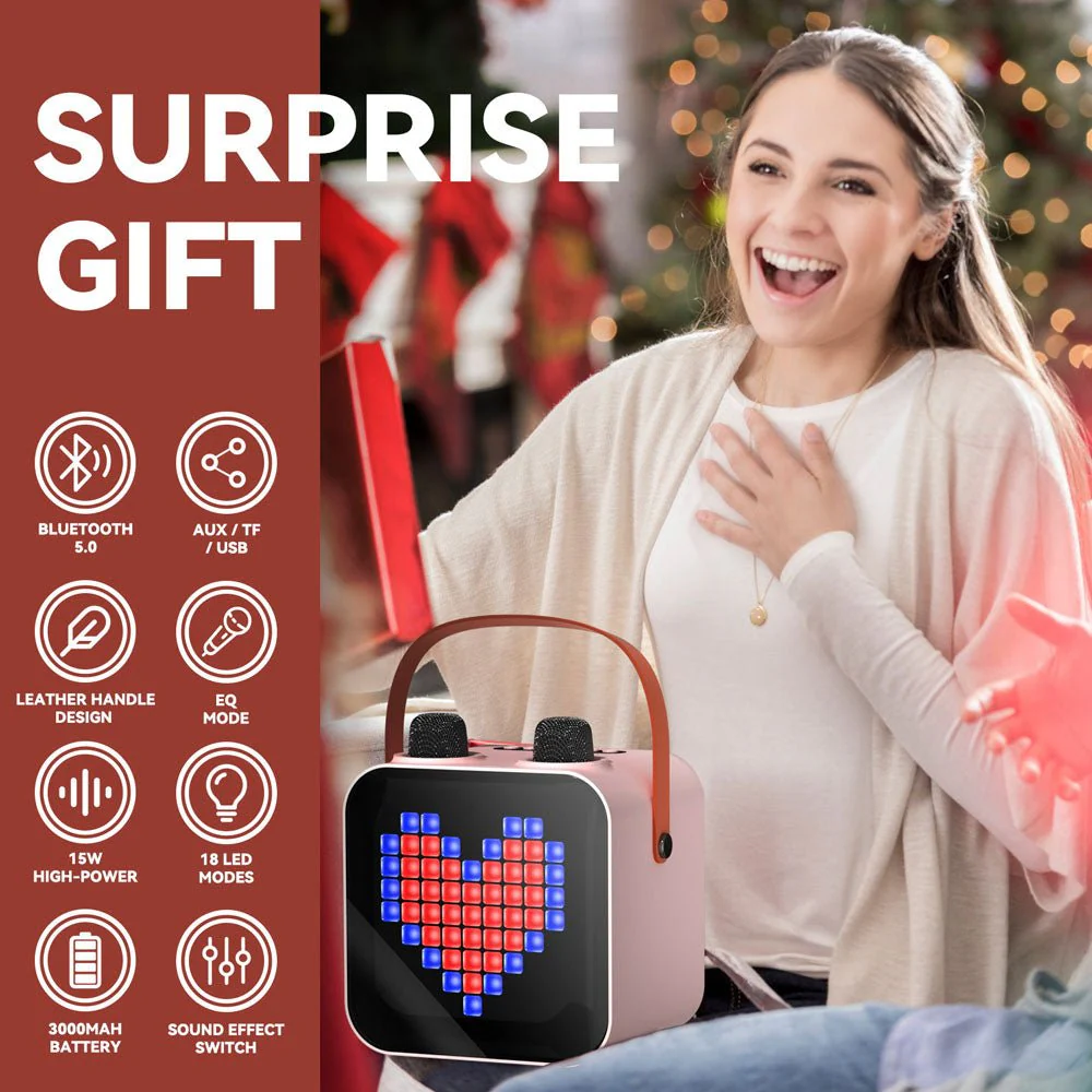 SP-100 BT Karaoke Speaker Portable Outdoor Singing Speaker - Image 5