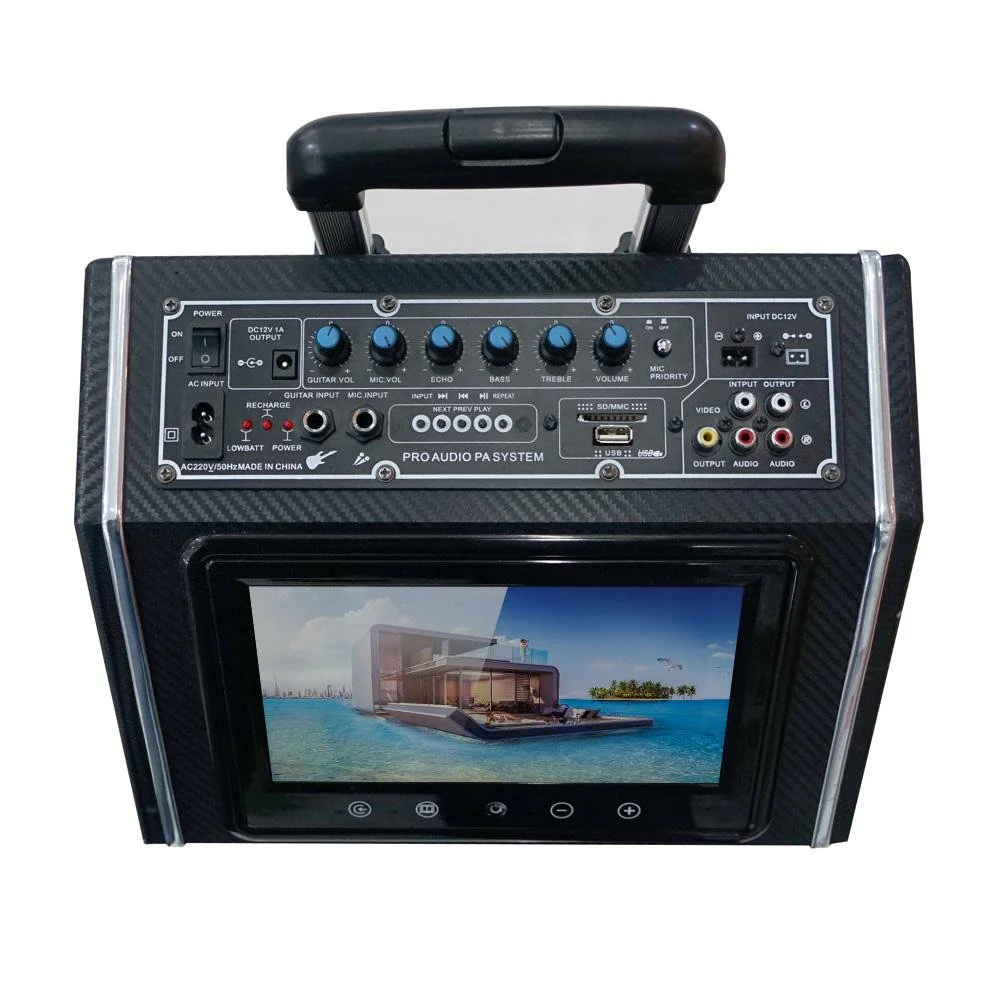 A109DPI speaker Square dance sound outdoor pull rod audio box with wireless microphone video playback - Image 2