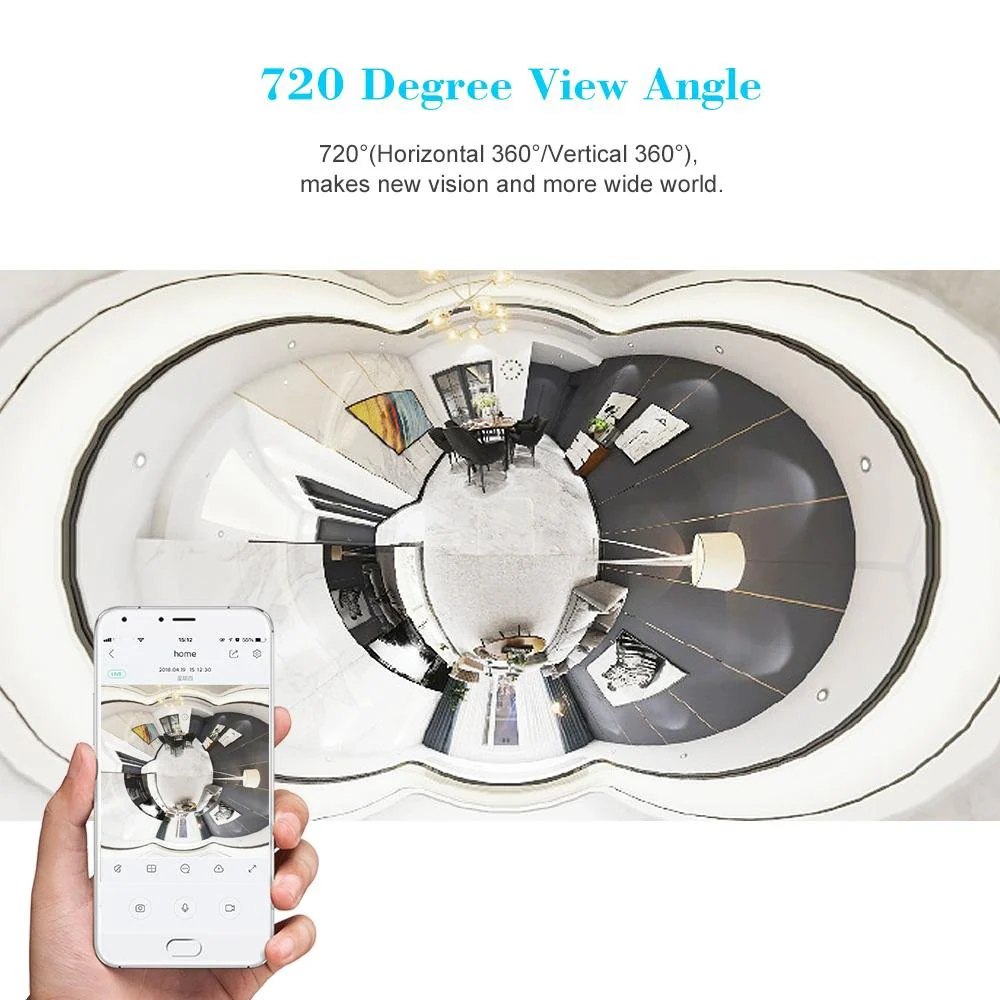 SVP720 HD 1080P Mini Degree Wireless WiFi VR IP Camera Full View Fish Eye Panoramic Indoor Security Camera - Image 9
