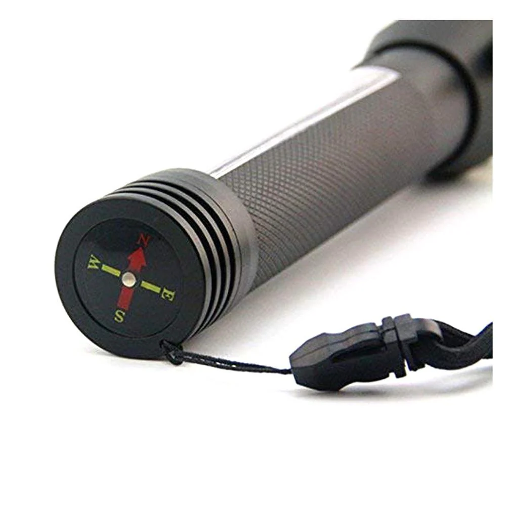 CRONY T09 Solar  Usb Rechargeable Led Flashlight Solar Portable Hand Light Car Emergency Rescue Hammer Tool Safety Escape Hammer Compass - Image 6