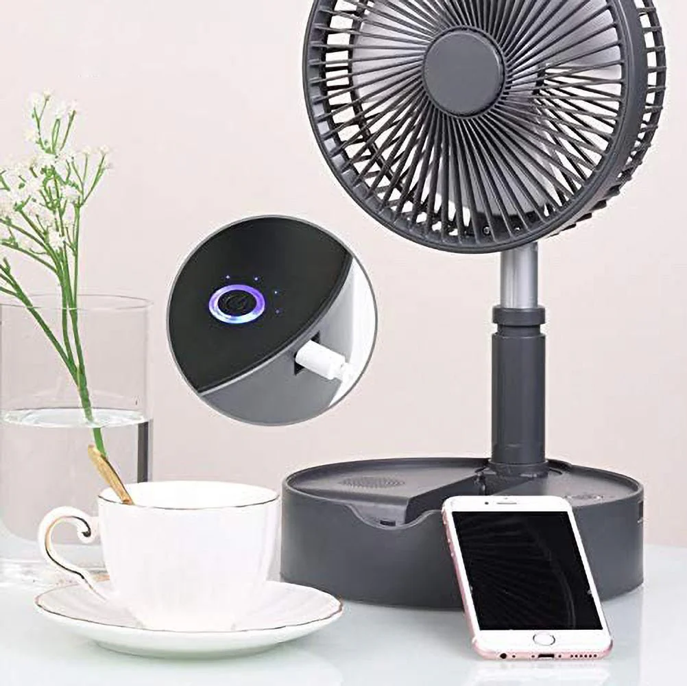 Crony Telescopic speaker fan with Wireless Speaker and Aroma Fragrance Diffuser Portable | Black - Image 3