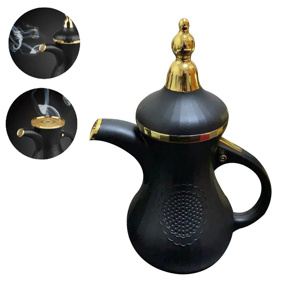 CRONY Teapot Bukhoor Bakhoor Dukhoon Two in one aromatherapy machine, aromatherapy device-Black1