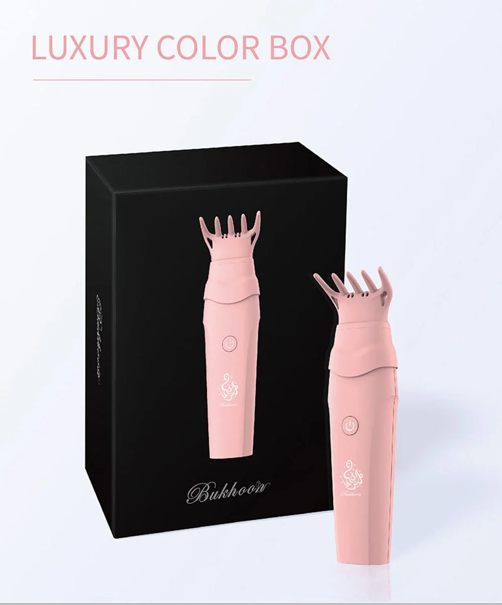 CRONY B007 Comb Bukhoor USB Electric Dukhoon Burner Bakhoor | Pink - Image 7