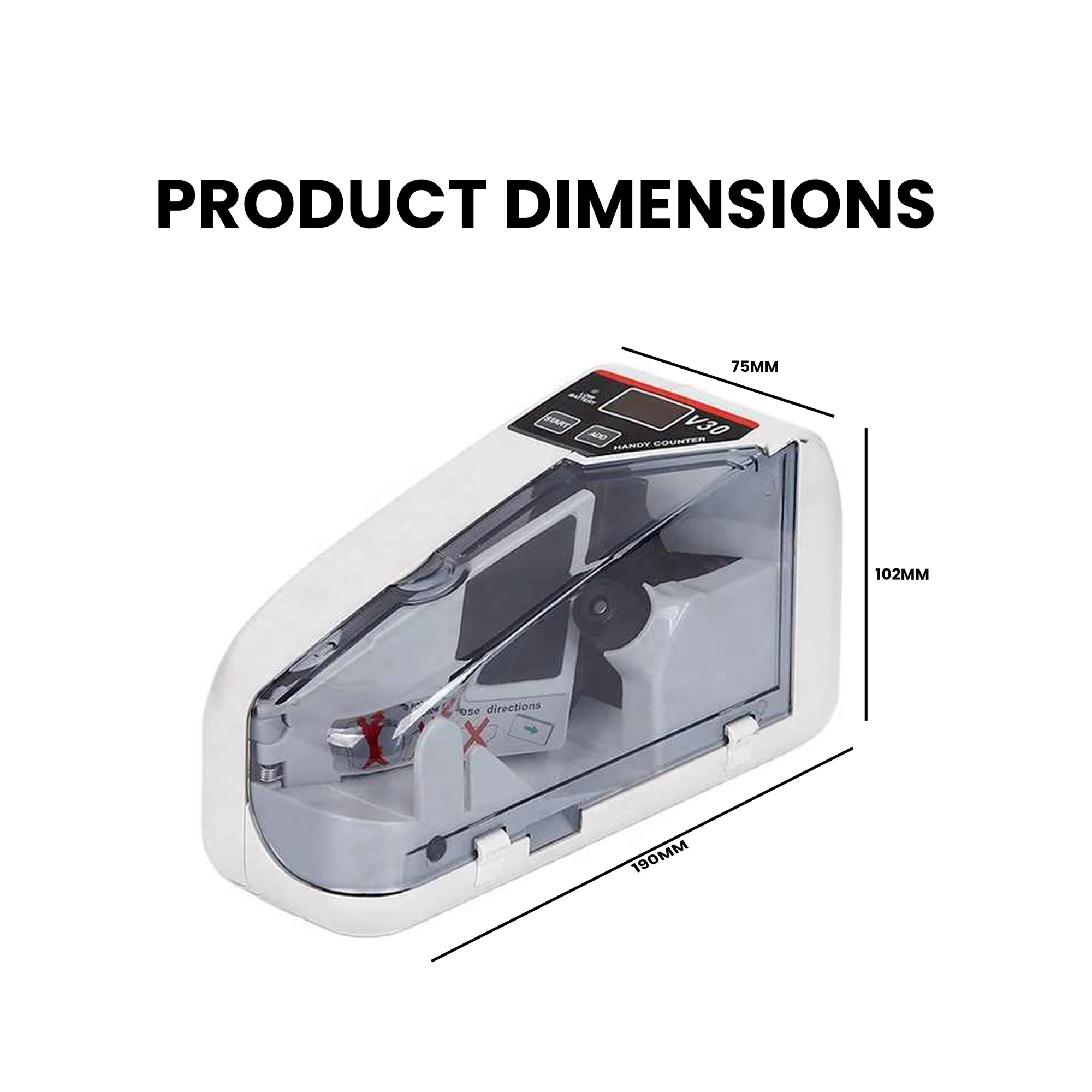 CRONY Banknote Verifiers V30 Portable Automatic Money detector/money counting machine Money Counter - Image 7