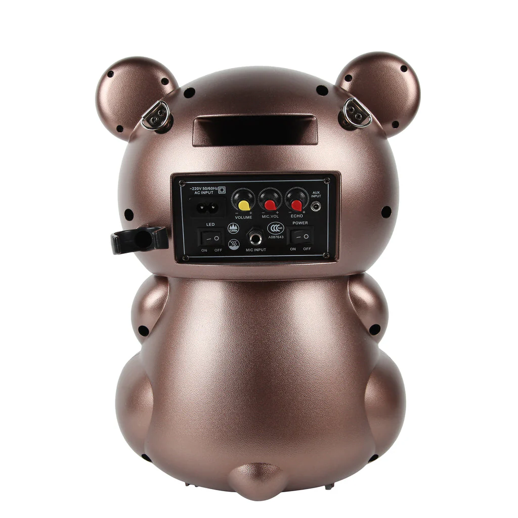 V6E speaker Portable Bear Ibastek Subwoofer Speaker Karaoke - Image 6