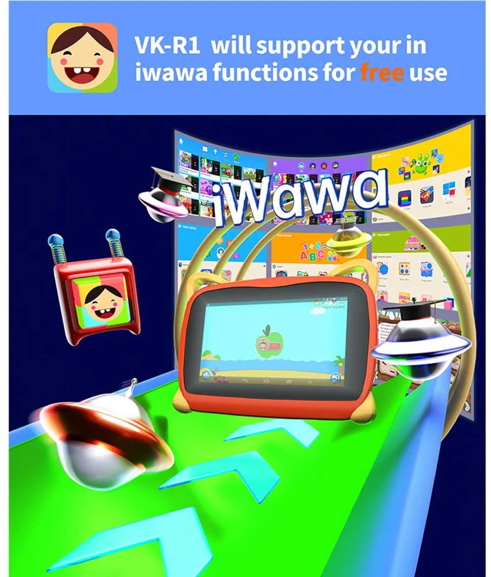VK-R1 7inch table PC Kids Education Tablet PC,7 inch,1GB Ram,8GB,Kids Mode,Designed for Kids Education - Image 10