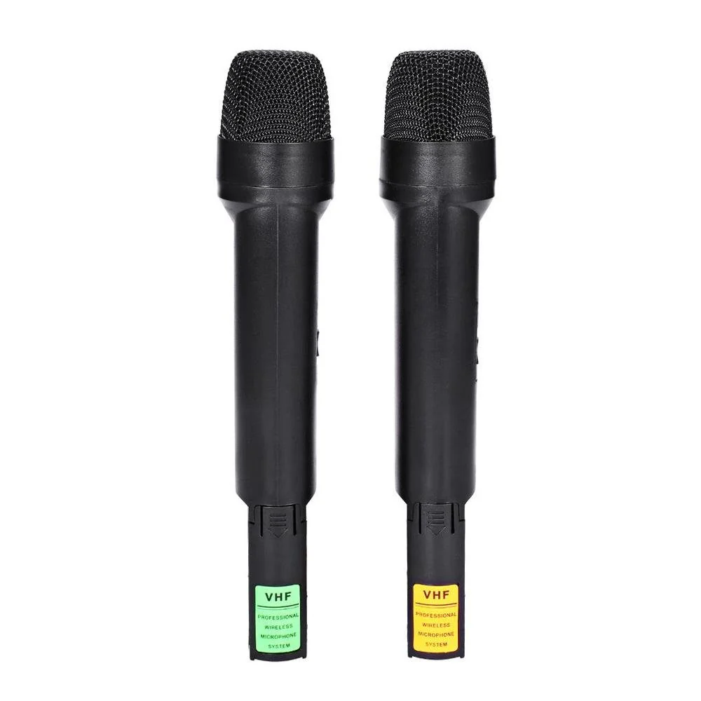 WEISRE WM-03V  Dual wireless microphone Professional 210 - 280MHz VHF Wireless Handheld Dual Channel Transmitter Mic Set - Image 4