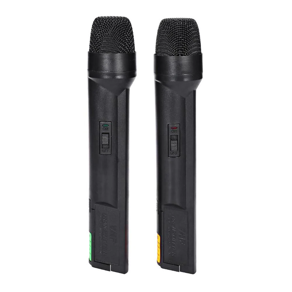 WEISRE WM-03V  Dual wireless microphone Professional 210 - 280MHz VHF Wireless Handheld Dual Channel Transmitter Mic Set - Image 5