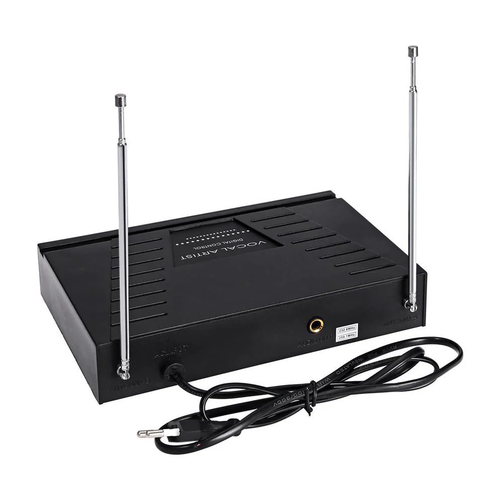 WEISRE WM-03V  Dual wireless microphone Professional 210 - 280MHz VHF Wireless Handheld Dual Channel Transmitter Mic Set - Image 7