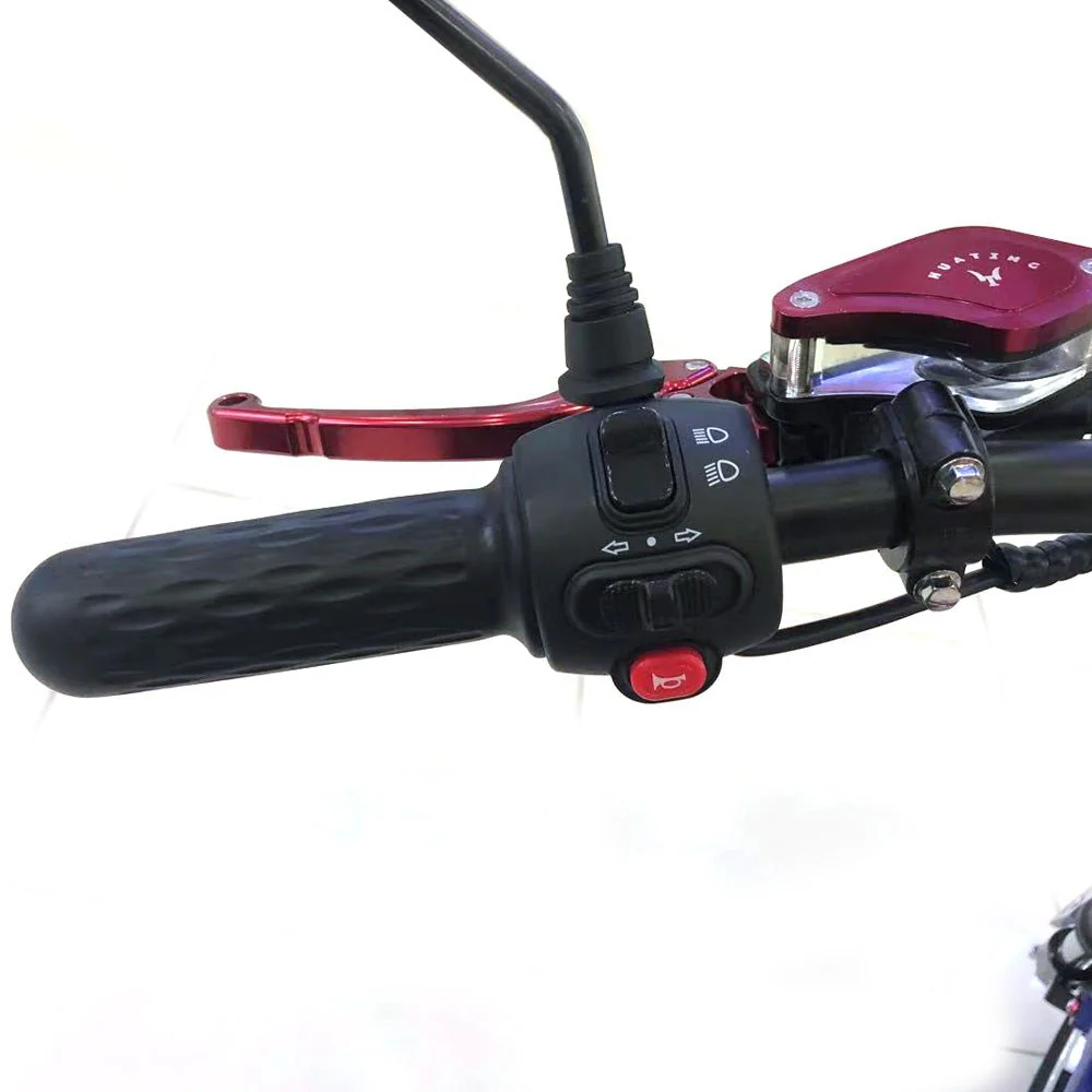 CRONY NEW X1 Harley Electrocar car With BT Speaker Electrocar car Citycoco Fat Tire Electric Motorcycle | RED spider - Image 10