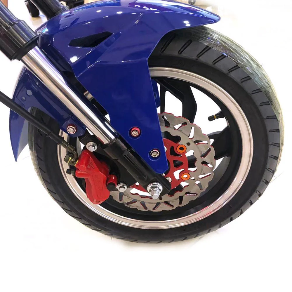 CRONY NEW X1 Harley Electrocar car With BT Speaker Electrocar car Citycoco Fat Tire Electric Motorcycle | RED spider - Image 3