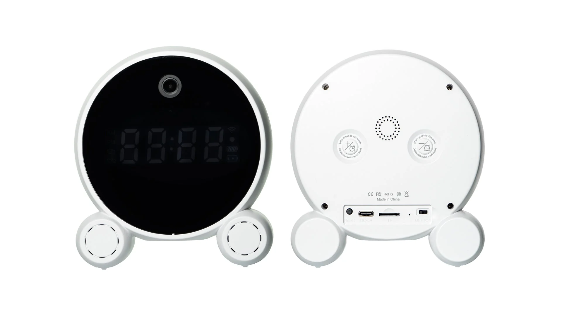 X7-1080P-WiFi Mini Clock Camera Wireless Clock Camera With Alarm Camcorder - Image 3