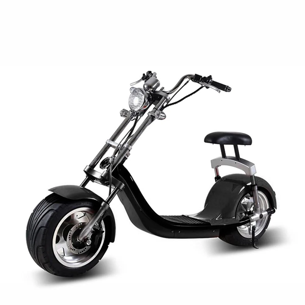 CRONY X7 Harley Style 2 Wheel Fat Tyre Electric Single Seater Electric Motorcycle BLUE - Image 2