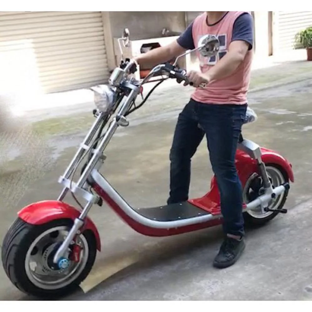 CRONY X7 Harley Style 2 Wheel Fat Tyre Electric Single Seater Electric Motorcycle BLUE - Image 5