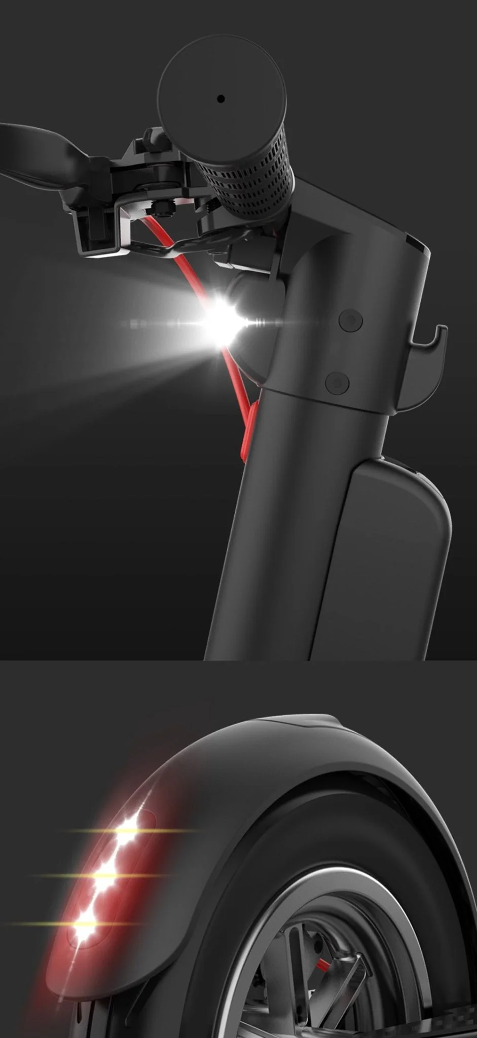 CRONY X8 Electric Kick Scooter Max speed 38KM Replaceable dual battery capacity Foldable10 inch - Image 14