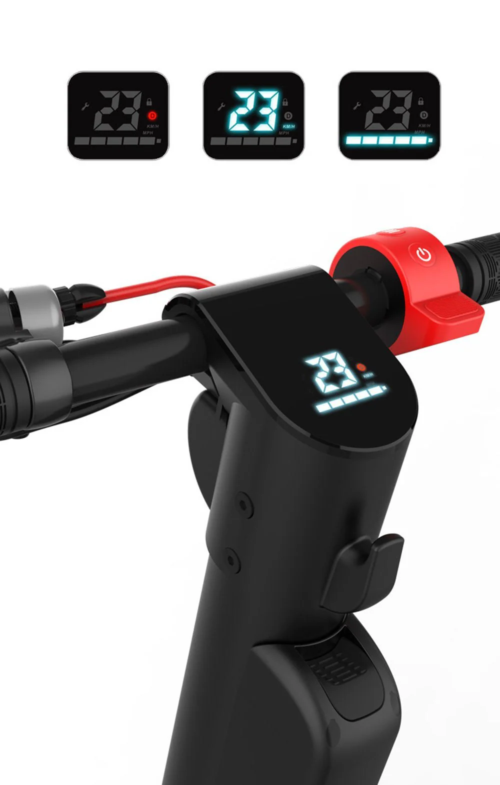 CRONY X8 Electric Kick Scooter Max speed 38KM Replaceable dual battery capacity Foldable10 inch - Image 7