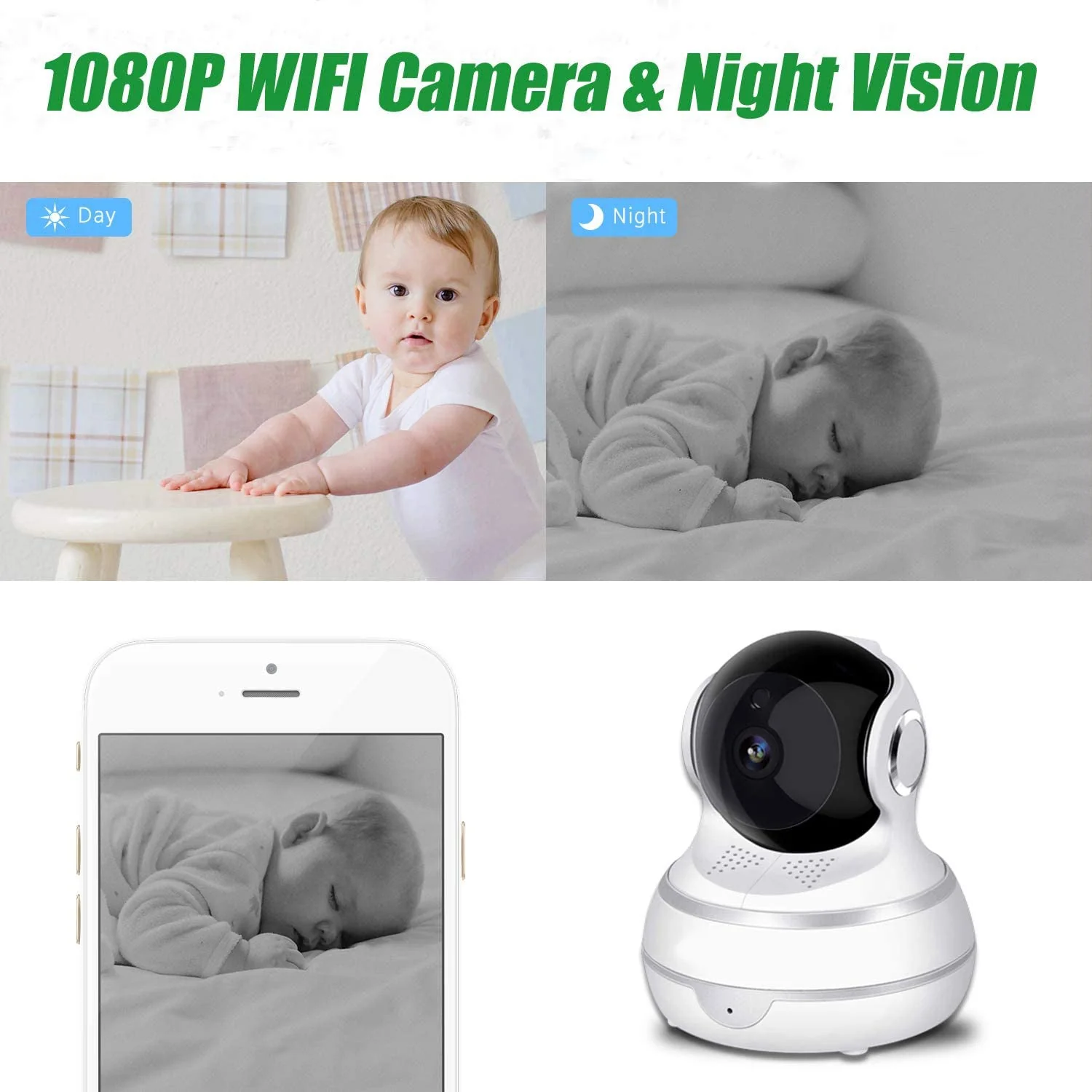 XY-R9820-F3 Wireless Home Security Camera 1080P WiFi IP Camera - Image 4