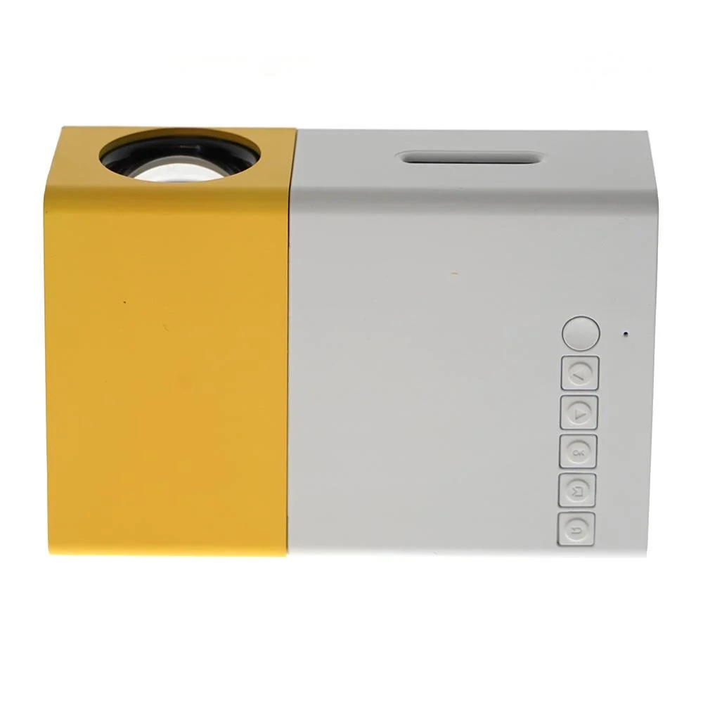 YG300  LED Projector 400-600 Lumens 320 x 240 Pixels 1080P Home Media Player With Remote Control -Yellow - Image 5