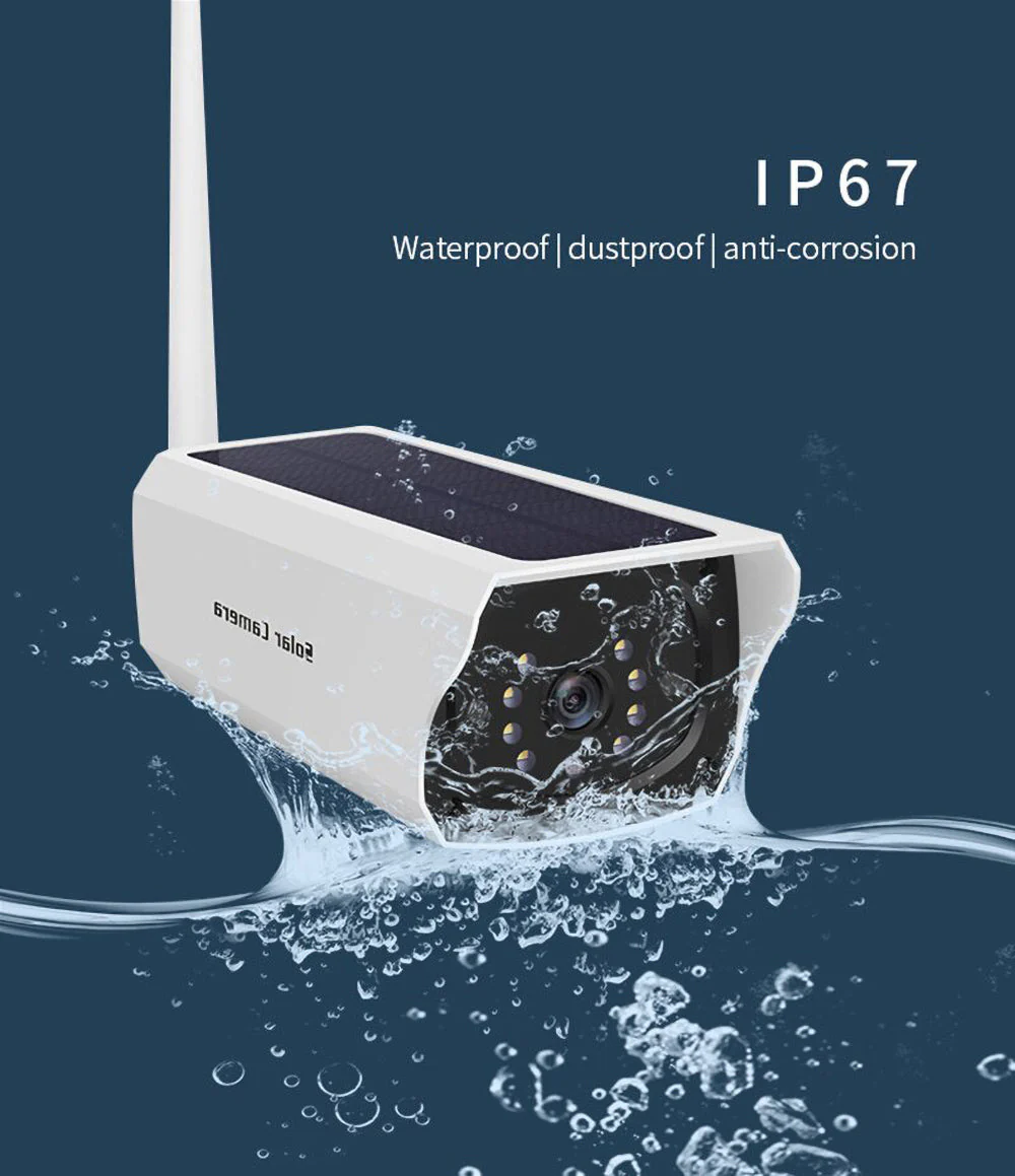 YN60-solar 5X WIFI camera 1080P HD Security Surveillance Audio - Image 5
