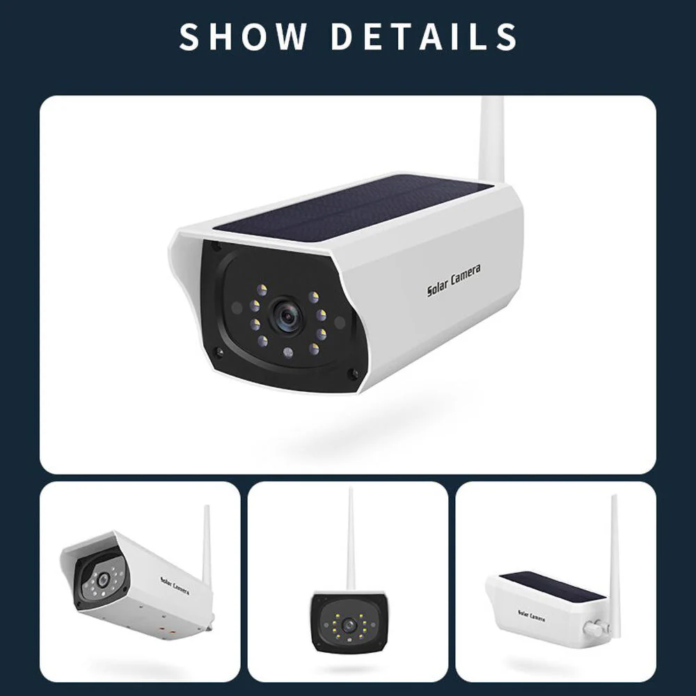YN60-solar 5X WIFI camera 1080P HD Security Surveillance Audio - Image 9